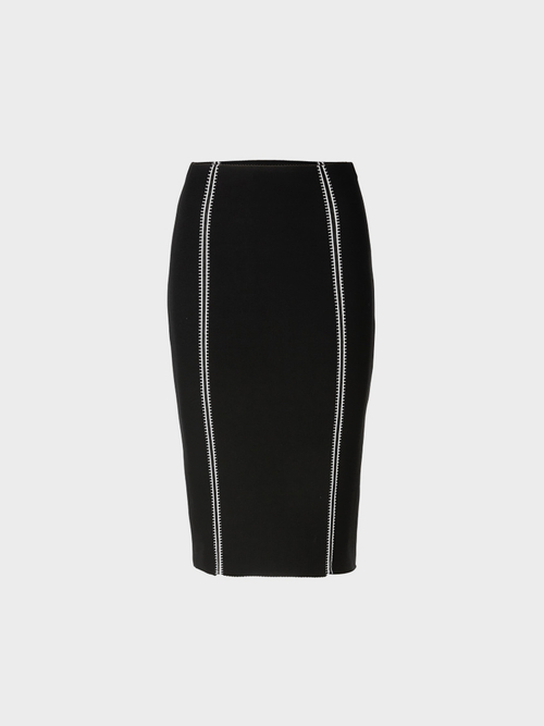 Rok met hoge taille 'Knitted in Germany'