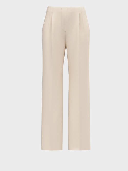 Wijde pantalon met hoge tailleband