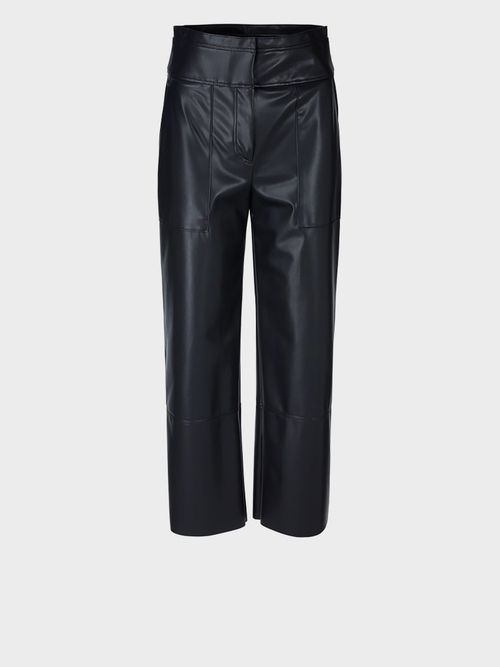 High-Waist-Hose aus Fun-Nappaleder