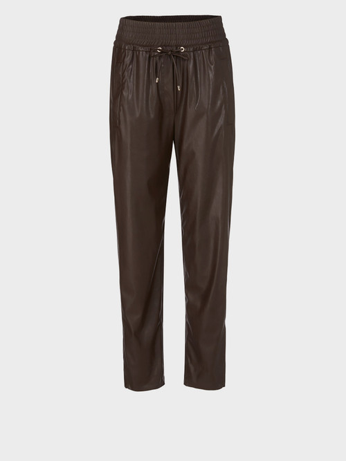 Pantalon décontracté en similicuir nappa
