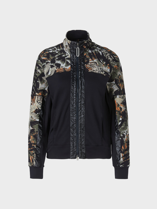 Jerseyjacke mit Dschungel Print