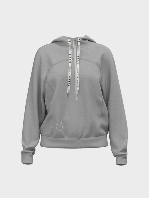 Sweatshirt with glitter icons