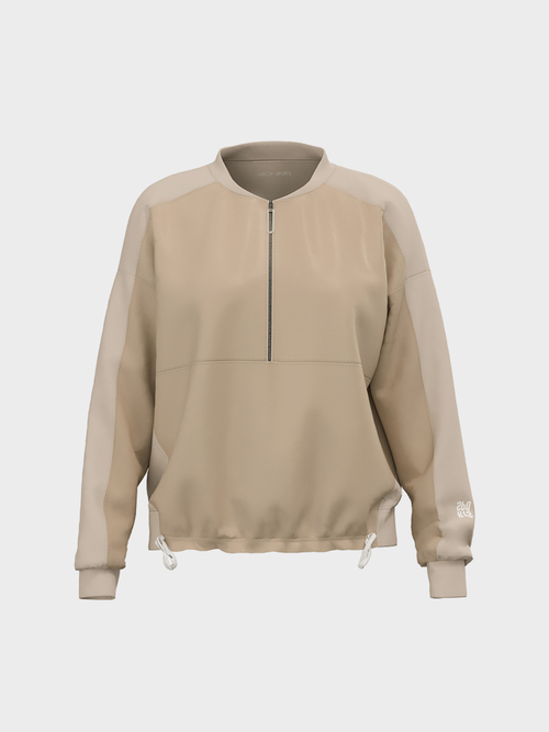 Sweatshirt in mixed materials