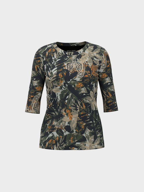 Katoenen shirt met junglemotief
