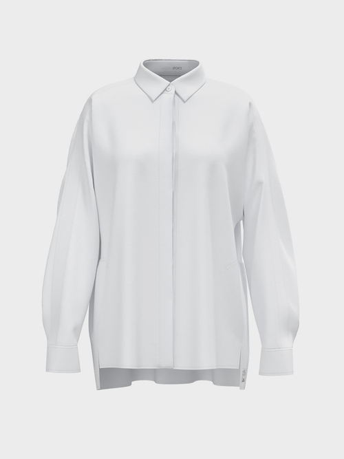 Katoenen blouse met koorddetails