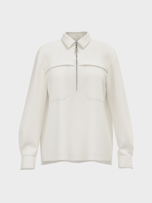 Blouse met zijde