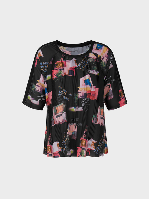 Blusenshirt mit Bungalow-Print