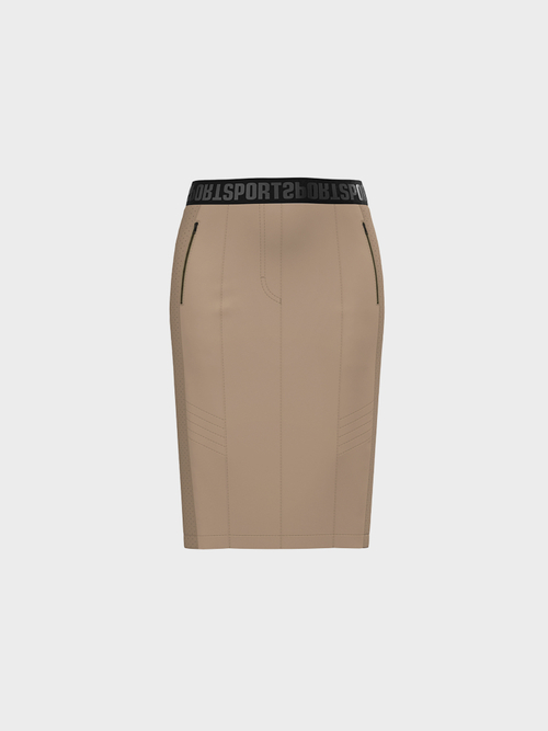 Skirt in faux nappa