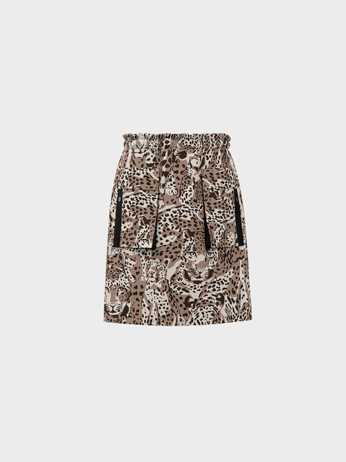 Rock mit Leo-Print