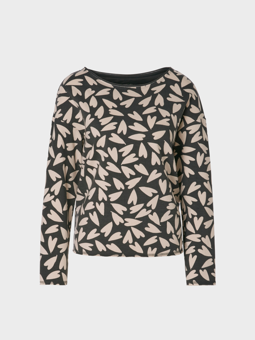 Sweatshirt mit Herz-Print