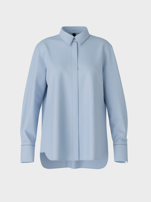 Baumwollbluse mit Zierkette