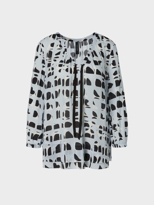 Print-Bluse aus Viskose