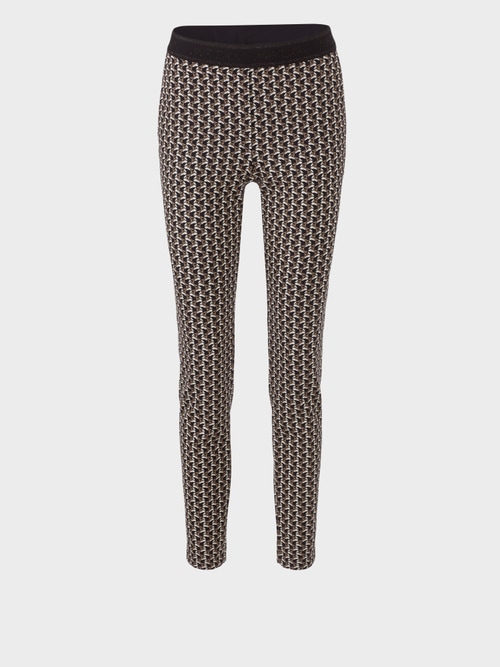 Stretchhose mit Leopardenmuster