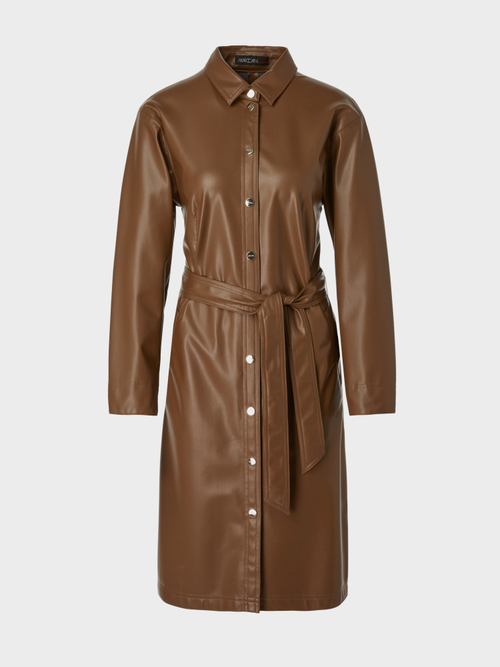 Hemdblusenkleid aus Fun-Nappaleder