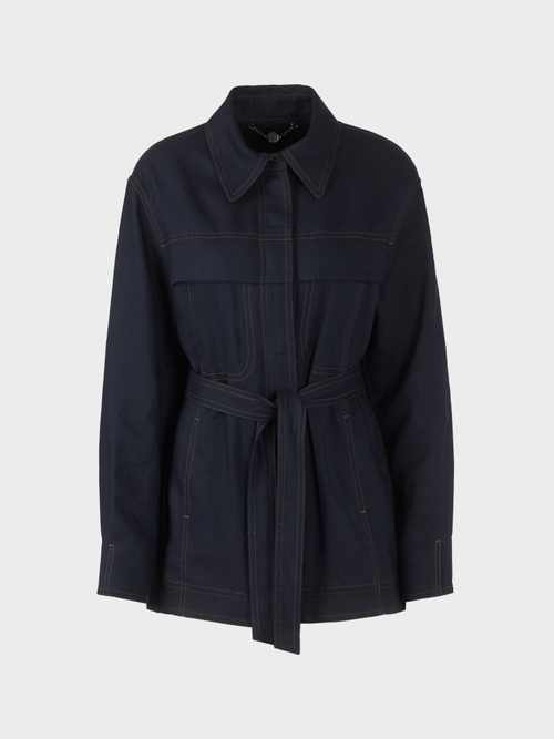 Hemdjacke in Denim-Optik
