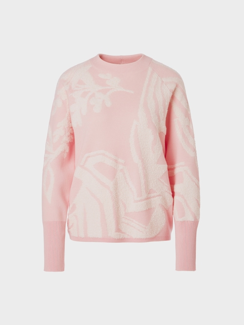 Patterned jacquard sweater