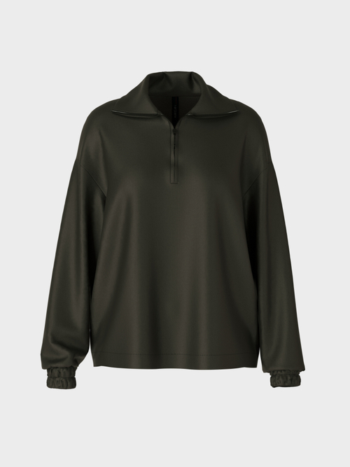 Shimmering satin sweatshirt