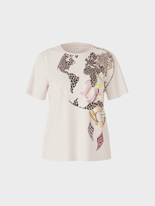 T-Shirt mit Leo-Print „Rethink Together“