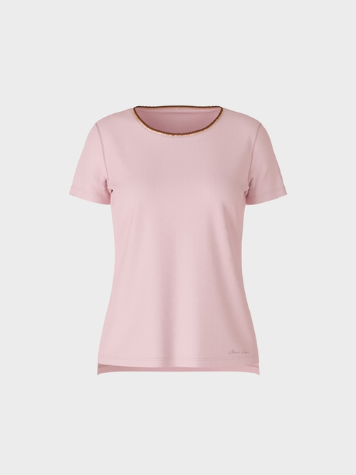 T-shirt with silk detail