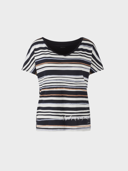 Gestreiftes T-Shirt aus Baumwolle