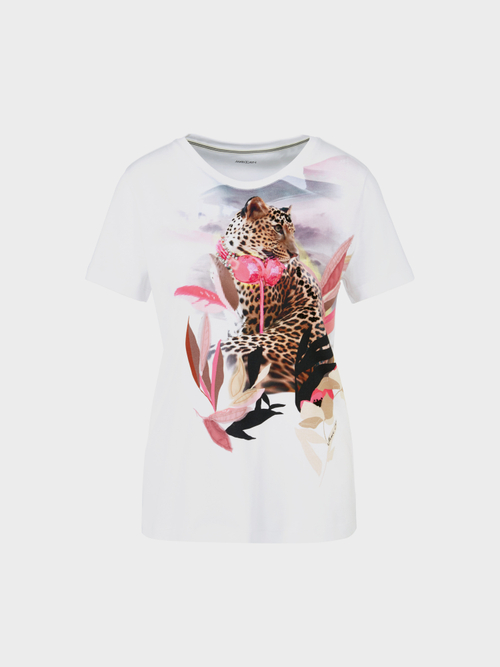 Geschmücktes Leo-T-Shirt
