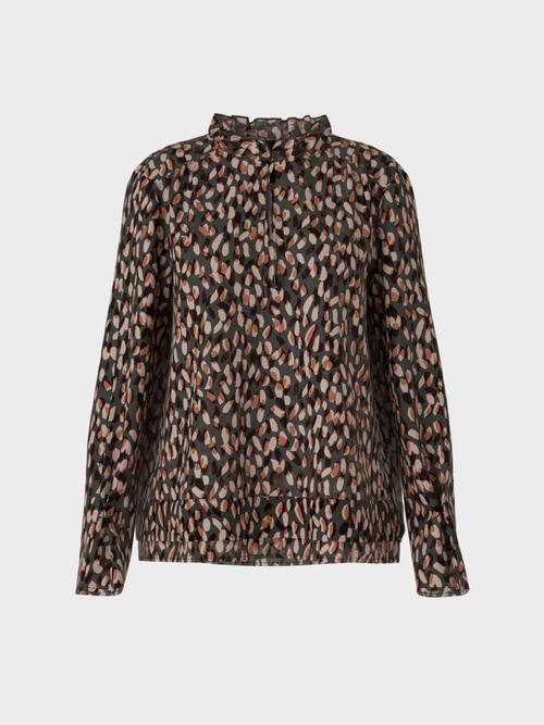 Gemusterte Bluse aus Viskose
