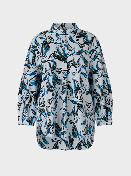 Weite Bluse mit Bird-Print