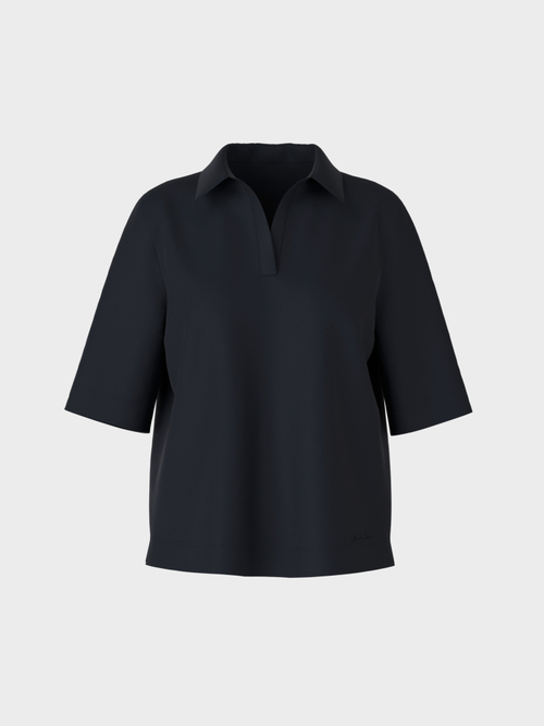 Weites Polo-Shirt aus Baumwolle