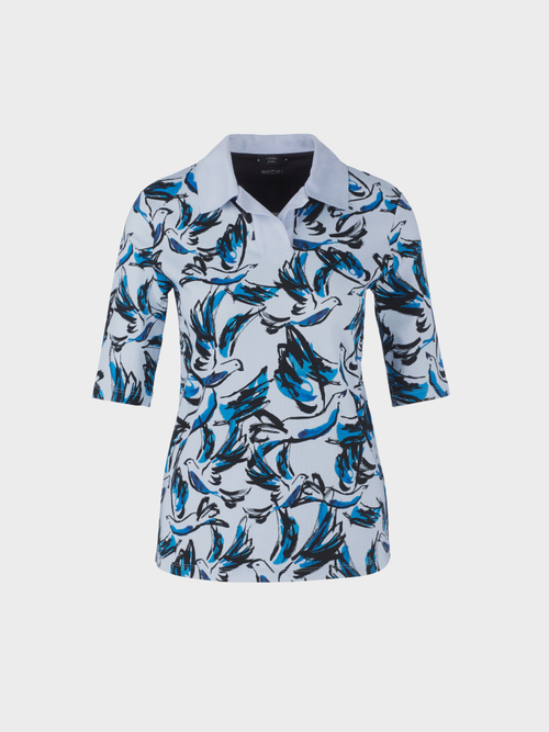 Polo-Shirt mit Bird-Print