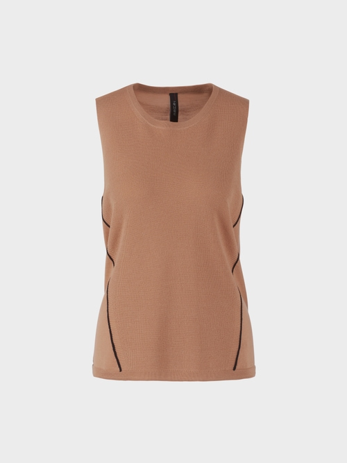 Feinstricktop aus Wolle