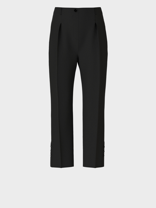Lässige Bundfaltenhose aus Jersey
