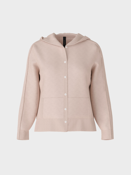 Strickjacke mit Kapuze