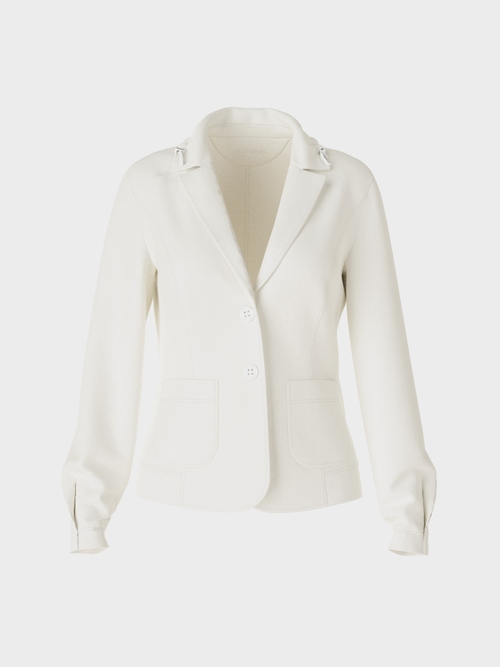 Blazer mit sportivem Reverskragen