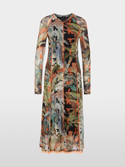 Bedrucktes Midikleid in Jersey-Stretch