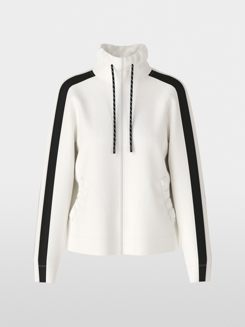 Veste zippée avec col à volants