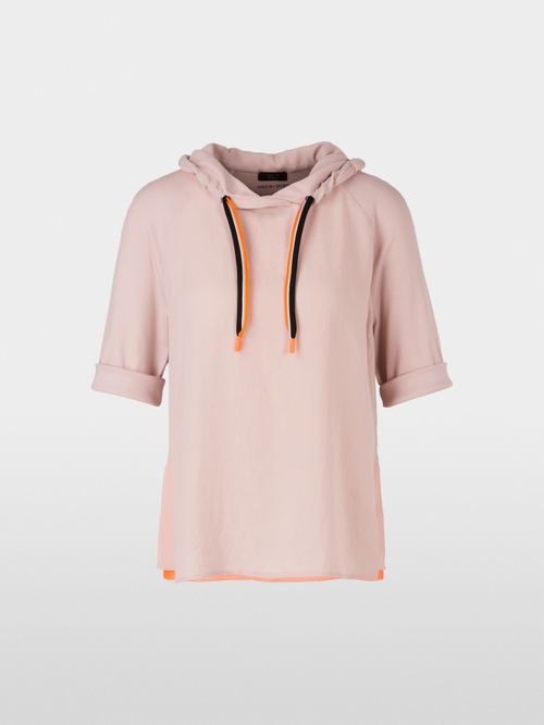 Raglanblouse met ruchedetail