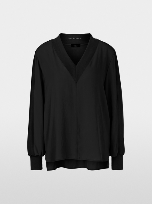 Casual blouse in materialenmix