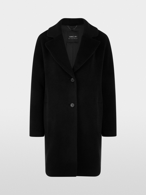 Manteau ample en laine d'alpaga mélangée