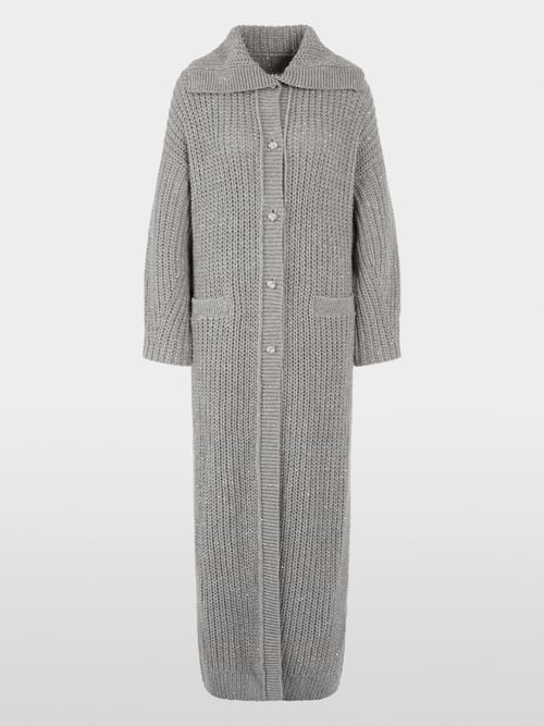 Knitted in Germany long knit cardigan