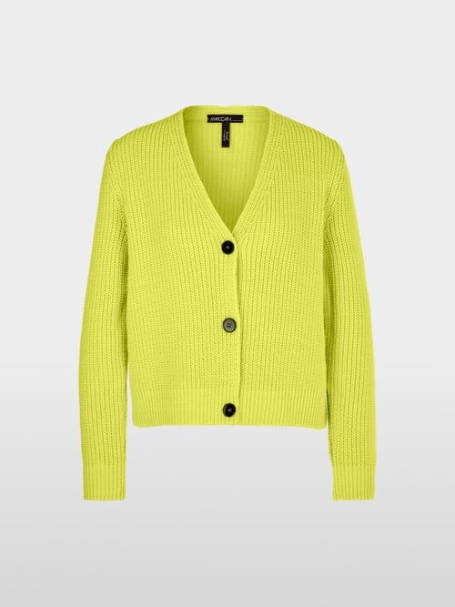 Cardigan côtelé tricoté en Allemagne