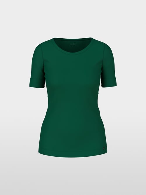 T-shirt with turn-up sleeves