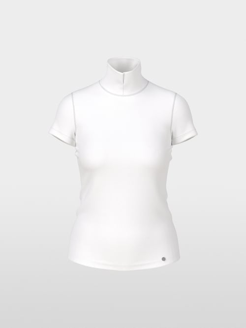 Tee-shirt col roulé fendu