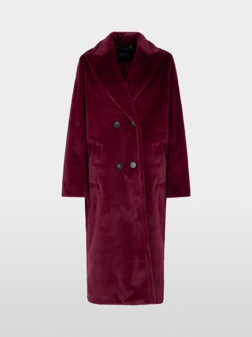 Manteau moelleux à col