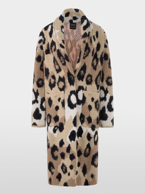 Cardigan léopard tricoté en Allemagne