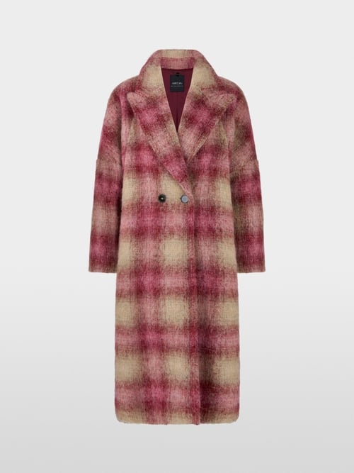 Manteau à motif à carreaux fluide