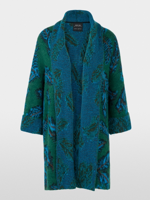 Jacquard-Cape-Mantel Knitted in Germany