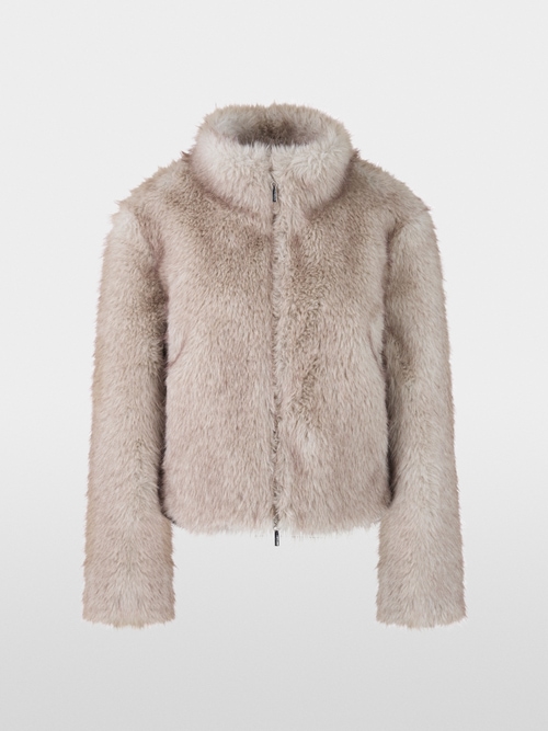 Veste douillette en fausse fourrure