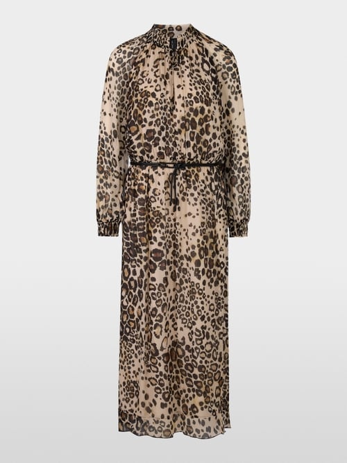 Robe longue à imprimé léopard