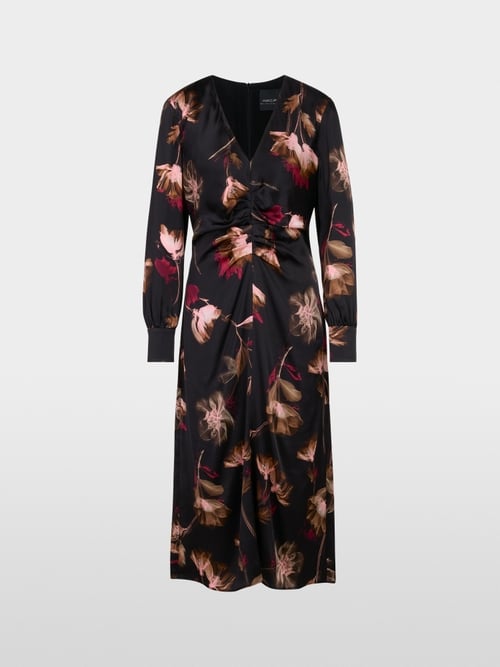 Robe en soie à imprimé floral