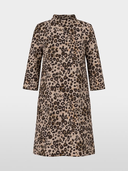 Robe léopard en jersey scuba